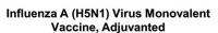 Influenza A (H5N1) Virus Monovalent Vaccine, Adjuvanted